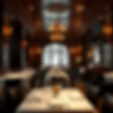 Interior view of Delmonico Steakhouse reflecting classic decor and charm