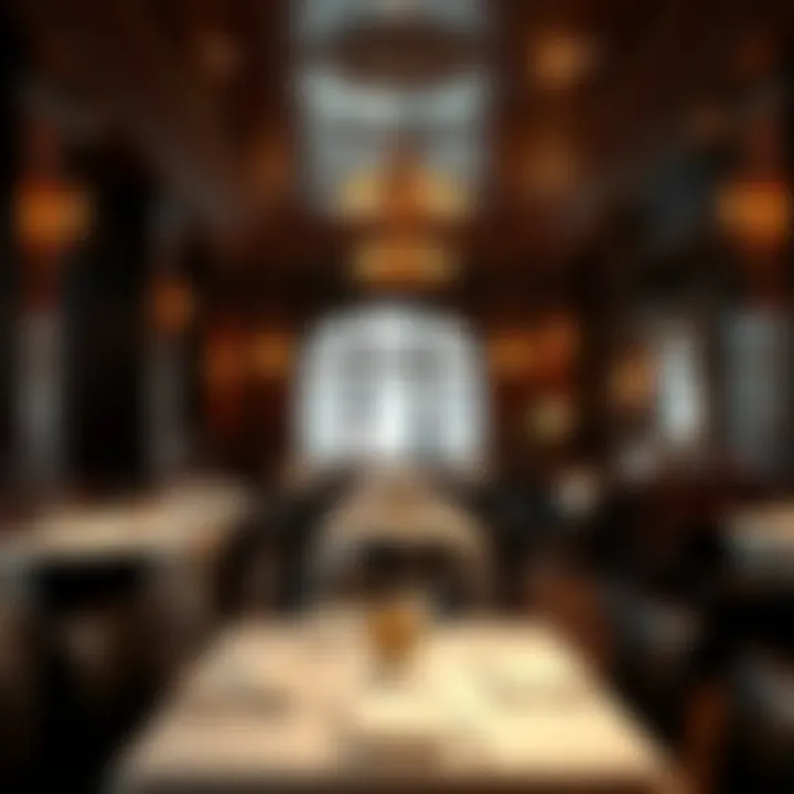 Interior view of Delmonico Steakhouse reflecting classic decor and charm