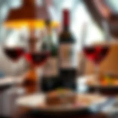 Selection of fine wines curated to complement steak dishes