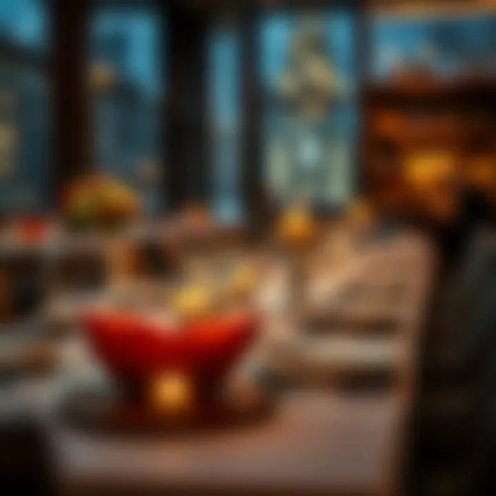 Elegant table setting with fine dining decor