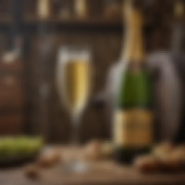 An infographic illustrating the historical timeline of champagne and beer production.