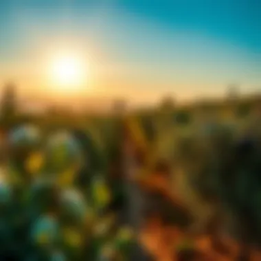 Olive groves under the sun