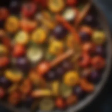 Colorful Roasted Vegetables A vibrant plate of roasted vegetables with herbs