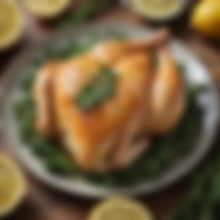 Zesty lemon chicken with steamed greens