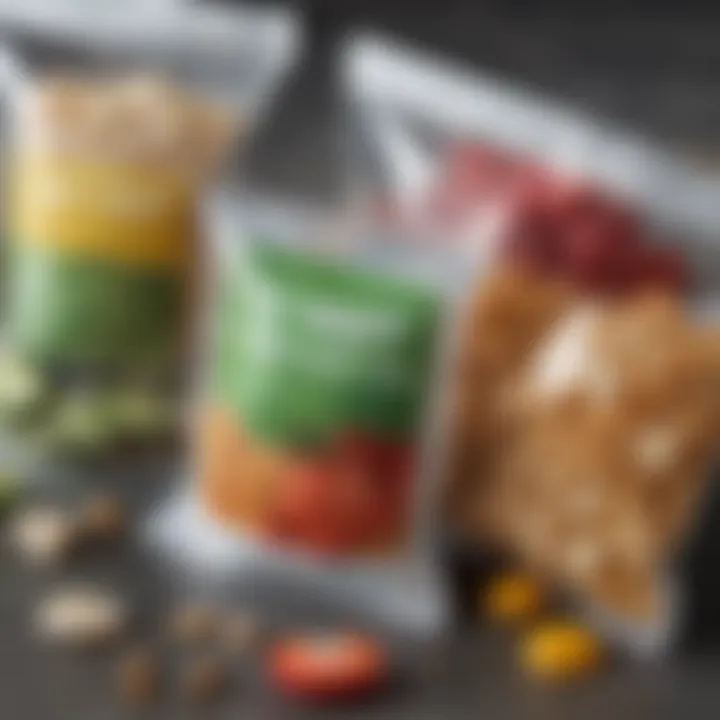 Visual representation of eco-friendly materials used in zipper snack bags