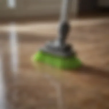 Selection of appropriate cleaning materials for vinyl flooring