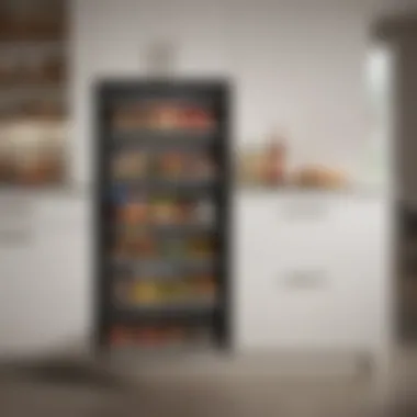 An organized kitchen setup with smart storage solutions