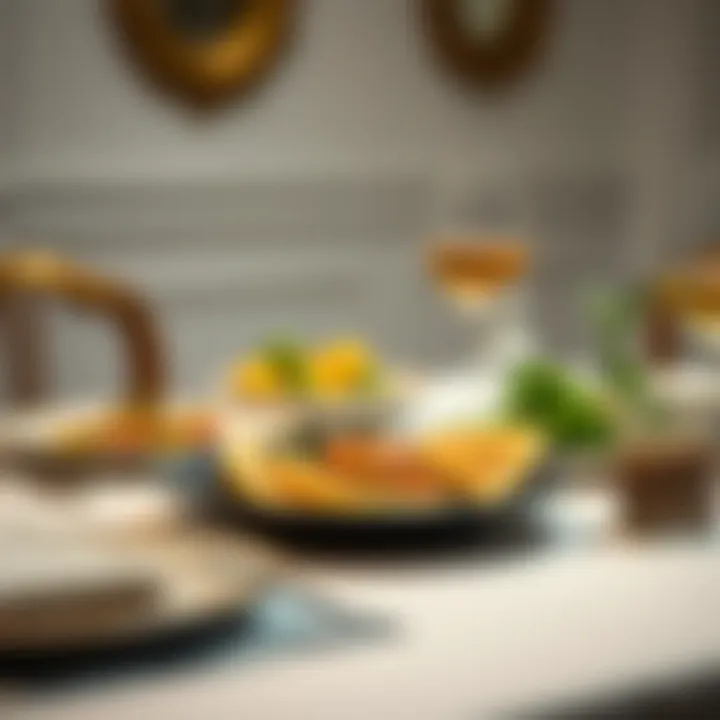 Elegant GAPS Diet Meal Presentation An elegant table setting showcasing a beautifully plated GAPS diet meal