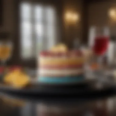 Chic color palette featuring deep hues and metallic accents for birthday decor.
