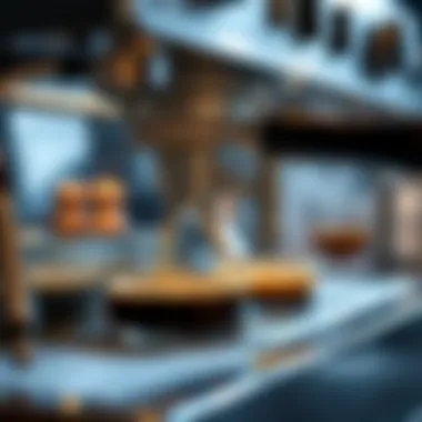 Key Features of Espresso Machines Close-up of essential features on a modern espresso machine