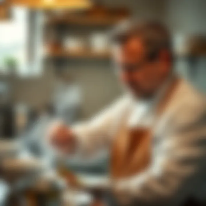 Culinary Artistry and Inspiration A moment of inspiration reflecting on culinary artistry and tradition.