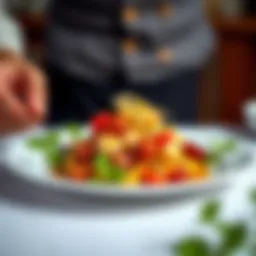 A beautifully plated dish showcasing Jacques Pépin's signature technique.