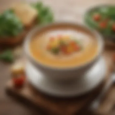 A comforting bowl of Progresso soup with garnishes