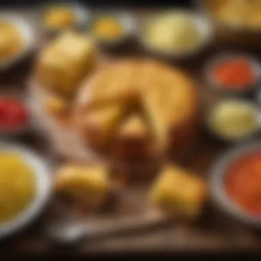 Cornbread Styles and Toppings A colorful spread of cornbread styles and toppings