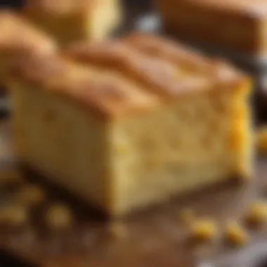 Golden-Brown Baked Cornbread Golden-brown baked cornbread with a crispy crust