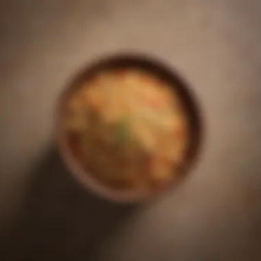 Quinoa grains displayed in a bowl, emphasizing their unique texture.