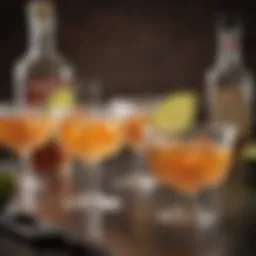 Artistic representation of tequila cocktails