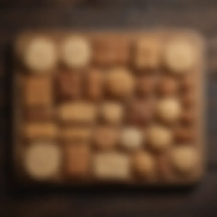 Artistic display of biscuits shaped by various cutters on a wooden board