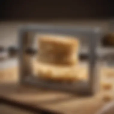 Close-up view of a vintage biscuit cutter showcasing intricate design