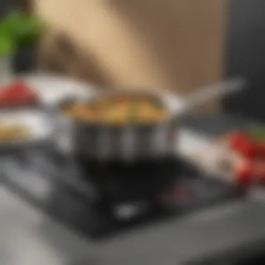 Calphalon induction cookware set showcasing modern design