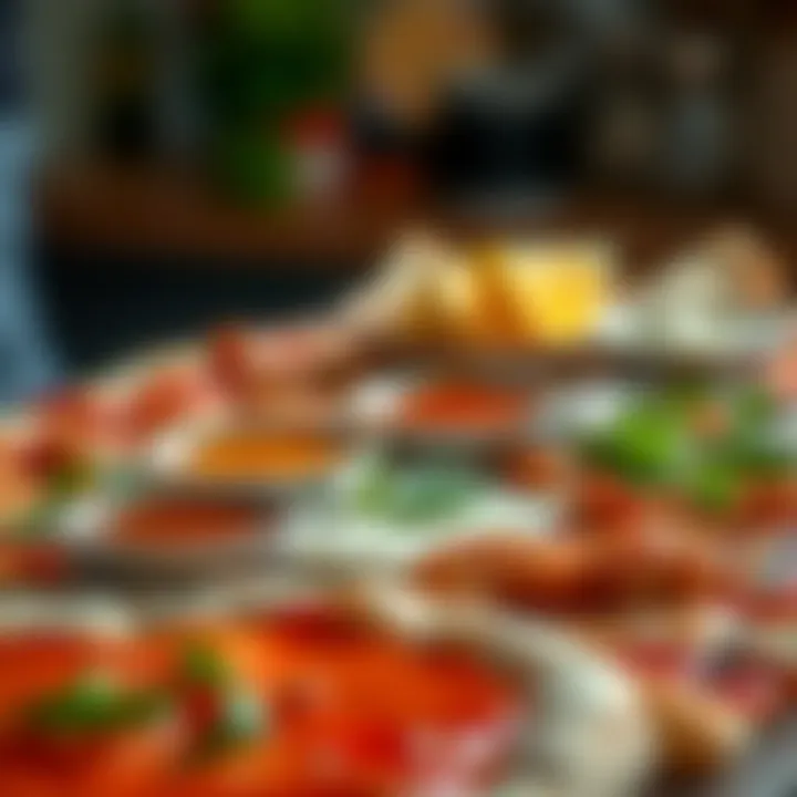 A collection of sauces that perfectly complement chicken pizza