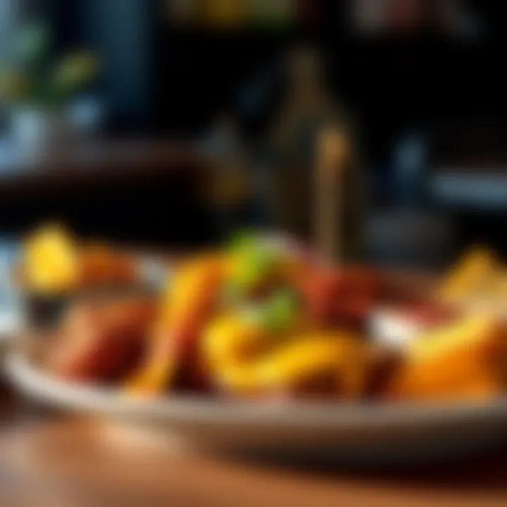 Plate of classic comfort food reimagined with a modern twist that reflects culinary creativity