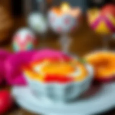 A close-up of a colorful egg dish symbolizing renewal