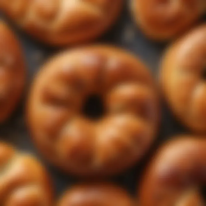 Close-up of a pretzel bite showcasing its soft texture