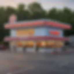 A vibrant exterior view of Dairy Queen in Portland, Indiana showcasing its inviting atmosphere.