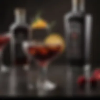 A well-presented cocktail showcasing dark liquor