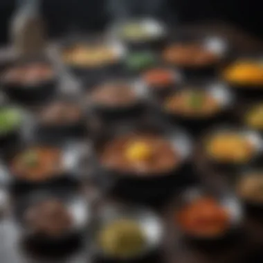Diverse Dishes from a Carbon Steel Pan A variety of dishes prepared in a carbon steel pan