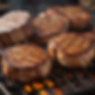 Perfectly grilled pork chops with a smoky glaze