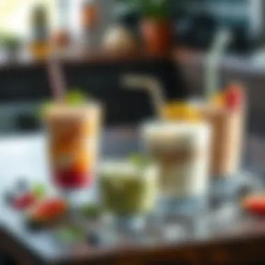 Innovative Recipes for Fresh Shakes Innovative fresh shake recipes laid out on a table