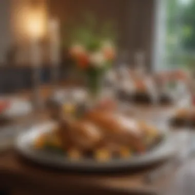 Elegant Table Setting for Friday Night Dinner A beautifully arranged table set for Friday night dinner