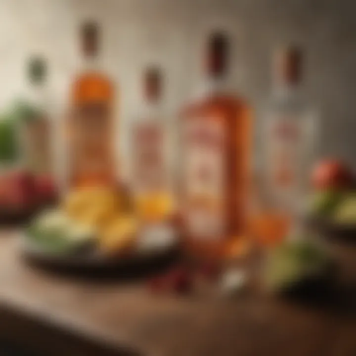 A collection of fresh ingredients for Titos Vodka drinks