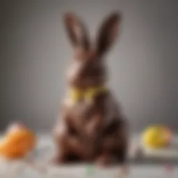 A beautifully wrapped Hershey Large Chocolate Easter Bunny