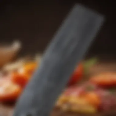 Close-up of a premium knife blade demonstrating quality materials