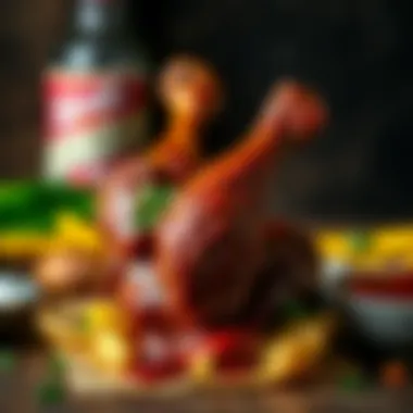 Authentic Jerk Chicken Delight Traditional Jamaican cuisine showcasing jerk chicken