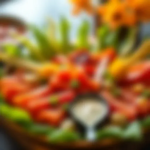 A beautifully arranged platter of kapoon showcasing its vibrant colors and textures