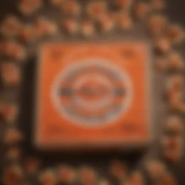 A well-arranged pizza box featuring Little Caesars' logo