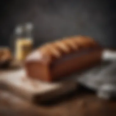 A beautifully baked loaf showcasing the results achievable with a long loaf cake pan.