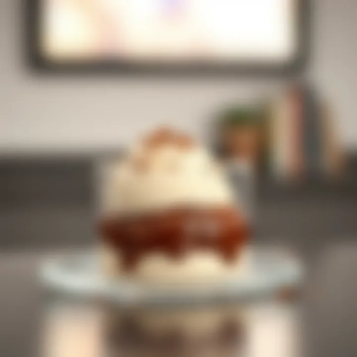 A beautifully styled dessert that adheres to low-carb principles.