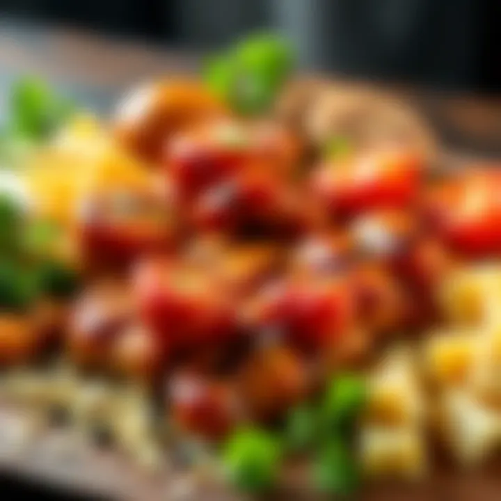 A variety of protein sources ideal for low-carb meals presented appealingly.