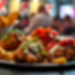 A vibrant display of Nashville chicken platter highlighting its signature spices and garnishes.