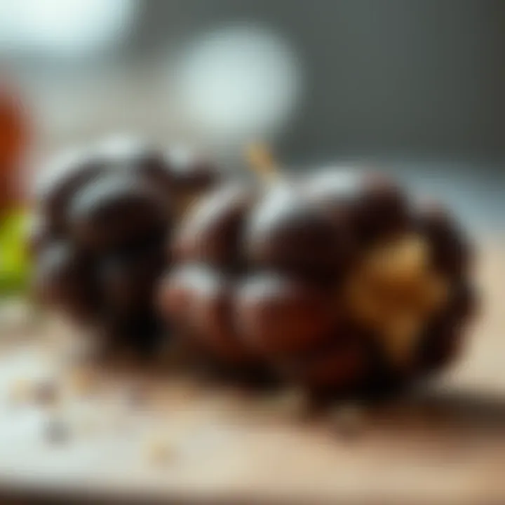 A close-up of an exotic ingredient used in a modern recipe.