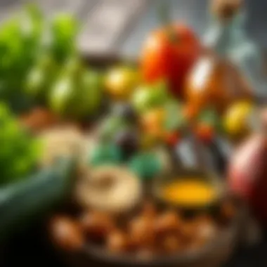 Fresh Ingredients for Dressings An assortment of fresh ingredients used for crafting no sugar added salad dressings.