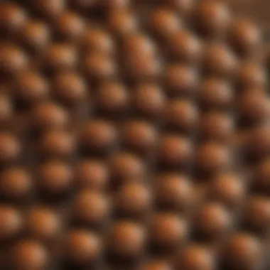 Close-up of nshima texture on a wooden table