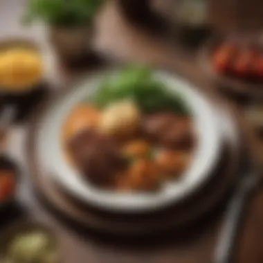 A Traditional Plate of Nshima Traditional Zambian dish of nshima served with sides