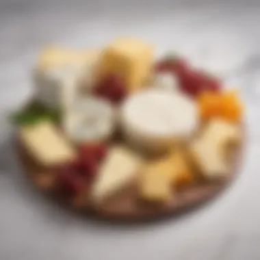 Delicious cheese platter featuring various cheeses for a keto snack