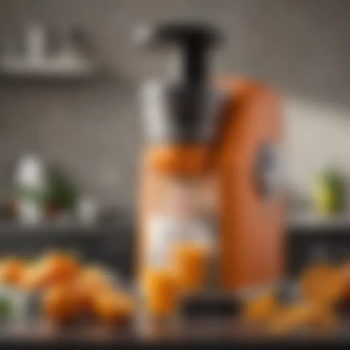 A well-maintained Orange Crush Juicer highlighting its easy-to-clean components.